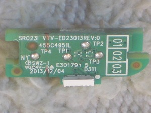 〒110円 ζ東芝REGZA 32S8 電源ランプLED基板 USED動作品 [0247φ部品S8レグザTOSHIBA 32S7 32S10