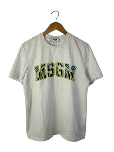 MSGM◆Tシャツ/S/コットン/WHT/プリント/2841mdm98