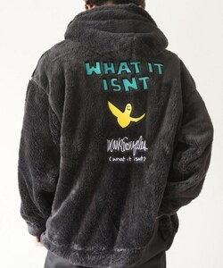 TE/（What it isNt）ART BY MARKGONZALES Shaggy Boa Zip Parka BLK(01) 2H7-63573　Mサイズ