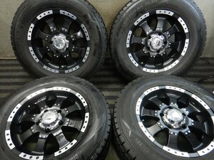 J5T5704■285/60R18 116Q DUNLOP WINTERMAXX SJ8 9J 5H PCD150■条件付送料無料■バリ溝 ほぼ10分山 レア 美品 ランクル レクサス