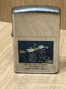 【YH-202】【1円～】ZIPPO ジッポ USS ARIZONA MEMORIAL 7 DECEMBER 1941 火花未確認 ライター シルバー色 現状保管品