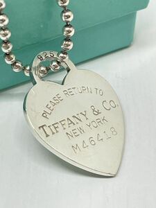 TIFFANY＆CO ティファニー リターントゥ ハートタグ ネックレス ボールチェーン ロング 925 シルバー