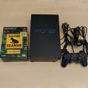 SONY　PS2本体　SCPH-50000＋ シーマン　他ソフト1本　DVD再生確認済