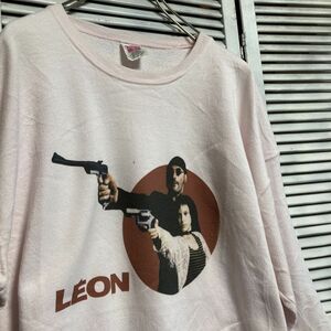 AUDW 1スタ 90s ピンク ムービー スウェット LEON レオン 映画 90s 00s ビンテージ アメリカ 古着 ベール 卸 仕入れ kg