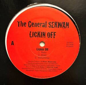 The General Sekwan / Lickin Off 1994年 激レアアングラ【送料無料】