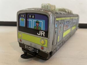 当時物　JR ブリキ　電車　車両　クハ　204-153 昭和レトロ　アンティーク　Japanese tin train toys