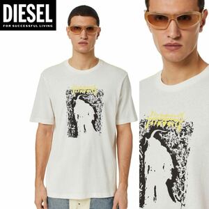 新品 未使用 タグ付き ★定価11,000円 DIESEL ディーゼル メンズ Sサイズ クラックプリント Tシャツ 半袖 グラフィックデザイン 09