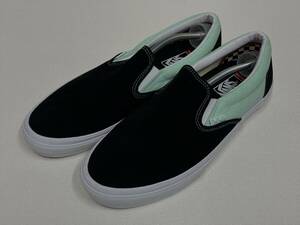 レア!! VANS SLIPON SKATEBOARDING POPCUSH 黒スエード ミントグリーン US13 (31cm) アメリカ企画限定!! スリッポン バンズ