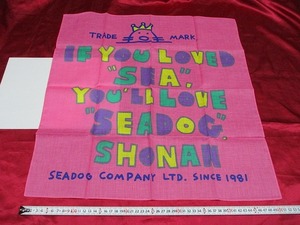 【　送料無料　】　TRADEMARK　SEADOG COMPANY　大判ハンカチチーフ？　スカーフ？　バンダナ？　シードッグ