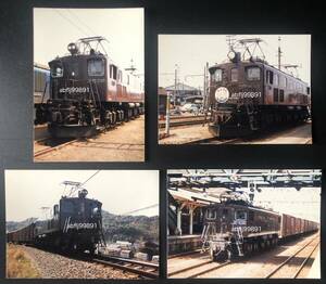 EF15 電気機関車の写真４枚（EF15 58/EF15 165/EF15 200/EF15 1x1/レトロ/JUNK）