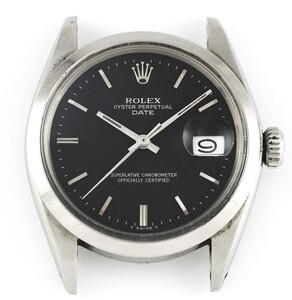 【難あり】ROLEX 1500 DATE 1970年製 Cal.1570 ロレックス オイスター パーペチュアル デイト 自動巻き メンズ 腕時計 マットブラック