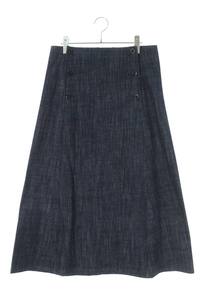 ワイズ 24AW YO-S14-004 8OZ SOFT DENIM BACK LACE UP SAILOR SKIRT サイズ:2 8OZソフトデニムレースアップスカート 中古 BS99