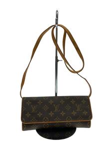 LOUIS VUITTON◆ポシェット・ツインGM_モノグラム・キャンバス_BRW/PVC/BRW