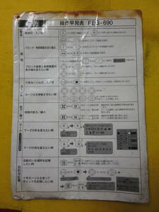 扶桑　GPS＆魚探　早見表　有れば便利品