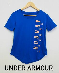 ★アンダーアーマー/UNDERARMOUR★スポーツTシャツ 青 サッカー YLG キッズ