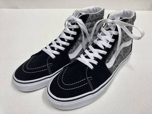 VANS 激レア!! SK-8 Hi 黒 スエード グレー キャンバス ペイズリー US13 (31cm) アメリカ企画限定!! バンズ ハイトップ