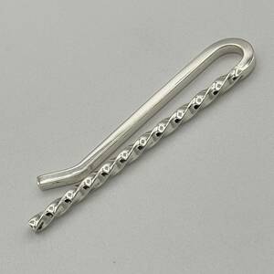 ☆ 希少品 ティファニー ツイスト ナロー ネクタイピン タイバー タイピン シルバー 925 Sterling ビンテージ Tiffany Tie clip Tie bar