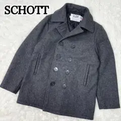 美品✨SCHOTT　ショット U.S.740N　ピーコート　ウール　38 グレー