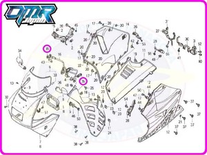 【新品】 バックミラーマウントラバー 88112-kv3-830 MC18 MC21 MC28