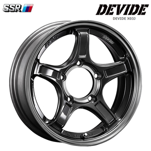 送料無料 SSR DEVIDE X03J for Jimny&JimnySIERRA 5.5J-16 +0 5H-139.7 (16インチ) 5H139.7 5.5J+0【4本セット 新品】