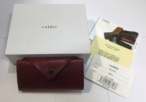 【定価:1万】valdie ヴァルディエ キーホルダー付きコンパクト財布 スマートウォレット VCAA-01 W