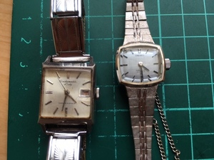 まとめて2点 動作品 ヴィンテージ SEIKO セイコー special WGP 1140-3160 , matic lady CALENDAR 2505-3010 手巻き レディース 腕時計