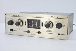 SONY ソニー SRA-3 真空管 レコーディング アンプ STEREOPHONIC RECORDING AMPLIFIER TC-263D専用 録音 オーディオ機器 Aa-10M