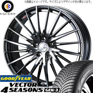 245/45R19 オールシーズンタイヤホイールセット レクサスLBX etc (GOODYEAR Vector & LEONIS FR 5穴 114.3)