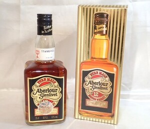 1191[M]箱付◆未開栓古酒◆Aberlour Glenlivet/アベラワー グレンリベット/12年/PURE MALT/SCOTCH/スコッチ/ウイスキー/750ml/43%