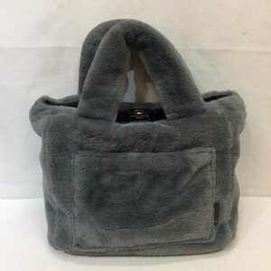 未使用☆ROOTOTE ルートート フェイクファー トートバッグ グレー