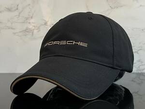 【未使用品】333KE★PORSCHEポルシェ キャップ 帽子 ファンにも嬉しい上品で高級感のあるダークネイビーのポリエステル素材《FREEサイズ》