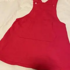 H&M 赤 red スカート ワンピース 裏起毛 90cm