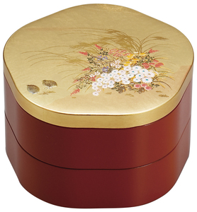 《只今！２０％値下げ中》濱田屋【創作漆器】みやび5.0花重