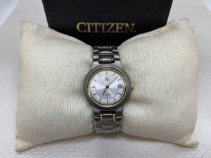 ☆1000円スタート☆ CITIZEN シチズン【ATTESA アテッサ】6010-G12439 チタニウム レデイース クォーツ腕時計 ◆27551