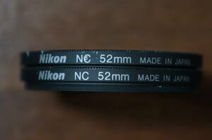 【780円/枚】[52mm] Nikon NC / ニュートラルカラーフィルター 少し外観悪め