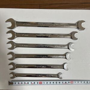 Snap-on スナップオン SRSM オープンエンドレンチセット SRSM10mm12mm13mm14mm15mm17mm 6本セット 早回し 廃盤品 希少品