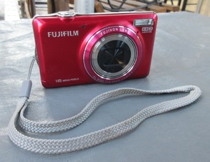 ☆クリックポスト￥185☆簡易動作確認 FUJIFILM 富士フィルム FINEPIX JX420 レッド バッテリー付き ファインピックス デジタルカメラ