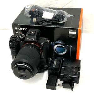 SONY ソニー α7 RⅡ カメラ FE 3.5-5.6/28-70 OSS φ55 シャッター確認ok バッテリーグリップ バッテリー 充電器 箱付き 現状品 o15