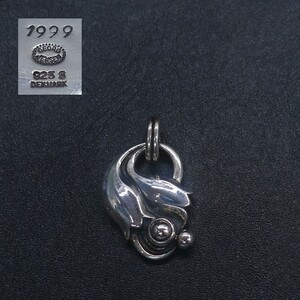 廃盤品 1999年 限定 ジョージ ジェンセン SV925 ペンダント トップ Georg Jensen 純銀 銀製 シルバー