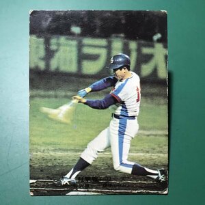 1975年　カルビー　プロ野球カード　75年　打撃戦シリーズ　819番　中日　谷沢　地方版　中日ブロック　レアブロック　　【管B70】