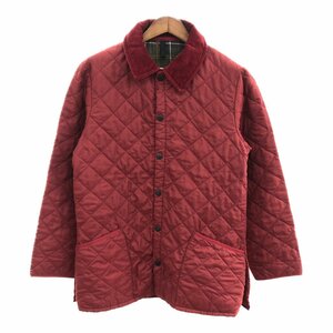 イングランド製 Barbour バブアー クラシック エスクデール キルティング ジャケット アウター レッド (メンズ S) 中古 古着 P9706