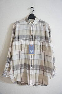 Kaptain Sunshine 2021SS スタンドカラーシャツ チェック Stand Collar Safari Shirts BIG PLAID キャプテンサンシャイン