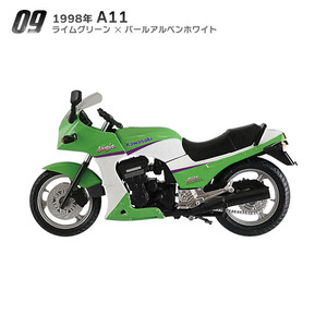 ▼ F-toys 1/24 ヴィンテージバイクキット9 【 #09 1998年 A11 】 KAWASAKI GPZ 900R Ninja エフトイズ