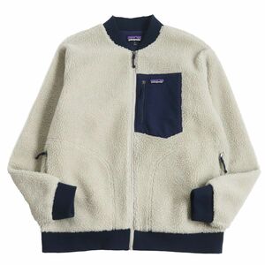 極美品●19AW Patagonia パタゴニア Retro-X Bomber Jacket/レトロX ボンバージャケット 22830 フリースジャケット アイボリー XL 正規品