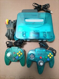 NINTENDO64 本体 クリアブルー コントローラー ホリパッドミニ64 任天堂64 ニンテンドー64 ロクヨン Nintendo 64本体 メモリー拡張パック 