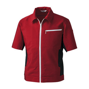 新品 PETICOOL ワークブルゾン 5L 大きいサイズ レッド 半袖 ジャケット オーウィッシュ 赤 未使用 作業着 メンズ レディース 男女兼用