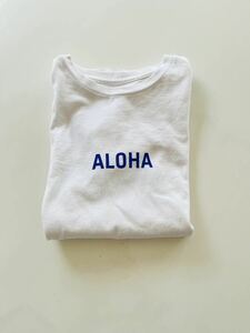 SUNSHINE+CLOUD サンシャインプラスクラウドGROWN IN THE SUN ショートスリーブＴシャツ ALOHA MAHALO ホワイト