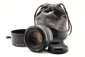 Canon EF 50mm F/1.4 USM ウルトラソニック [美品] ES-71II レンズフード ポーチ付き フルサイズ対応 標準レンズ