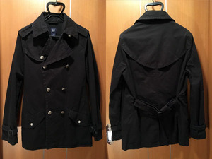 GAP / ギャップ short trenchi coat / ショートトレンチコート ナポレオンコート Pコート pea coat / ピーコート Navy / 紺 S