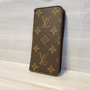 1840 即決 LOUIS VUITTON ルイヴィトン アイフォンケース iPhone7 8 SE フォリオ レザー スマホ カバー モノグラム スマホケース